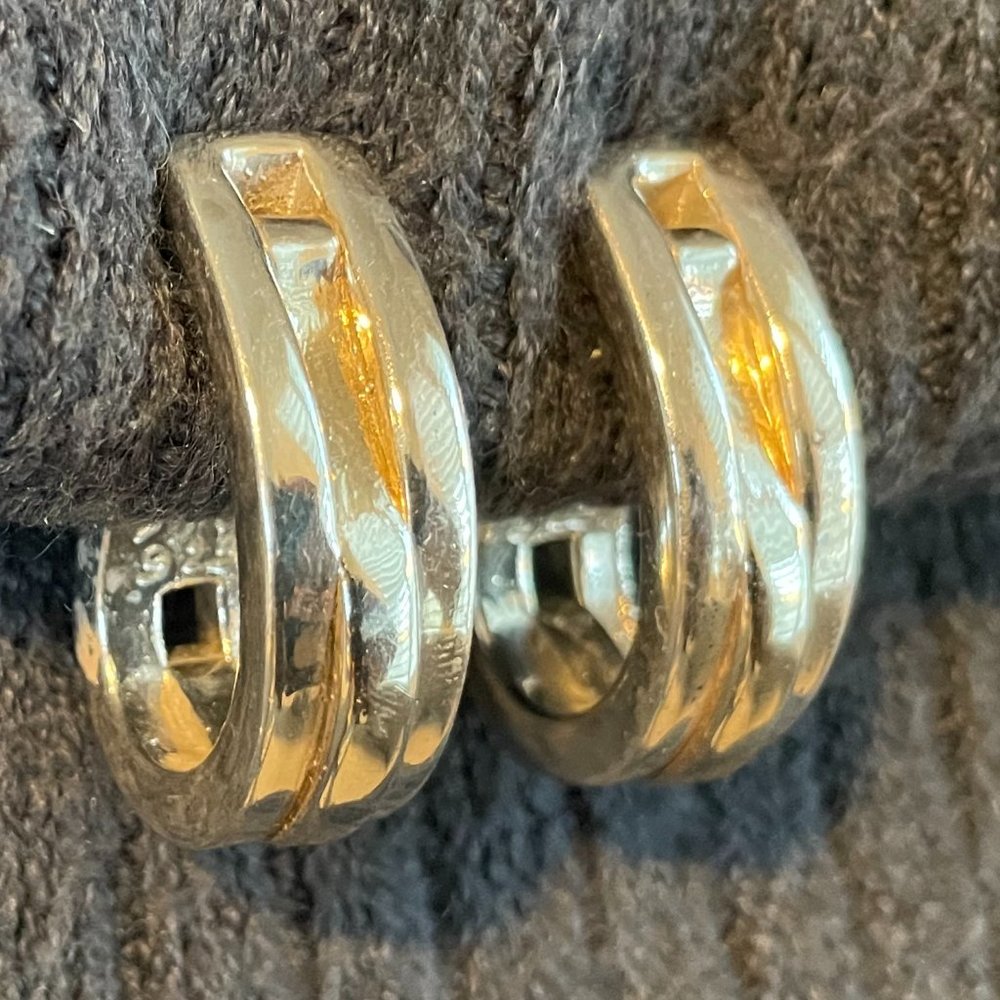 Simon Sebbag Sterling Silver Clip Earrings